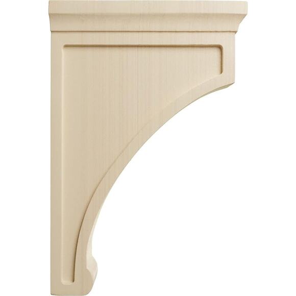 NWT Ekena Millwork Extra Large Gomez Wood Brackets, Rubberwood (4-Pack) - Picture 3 of 6
